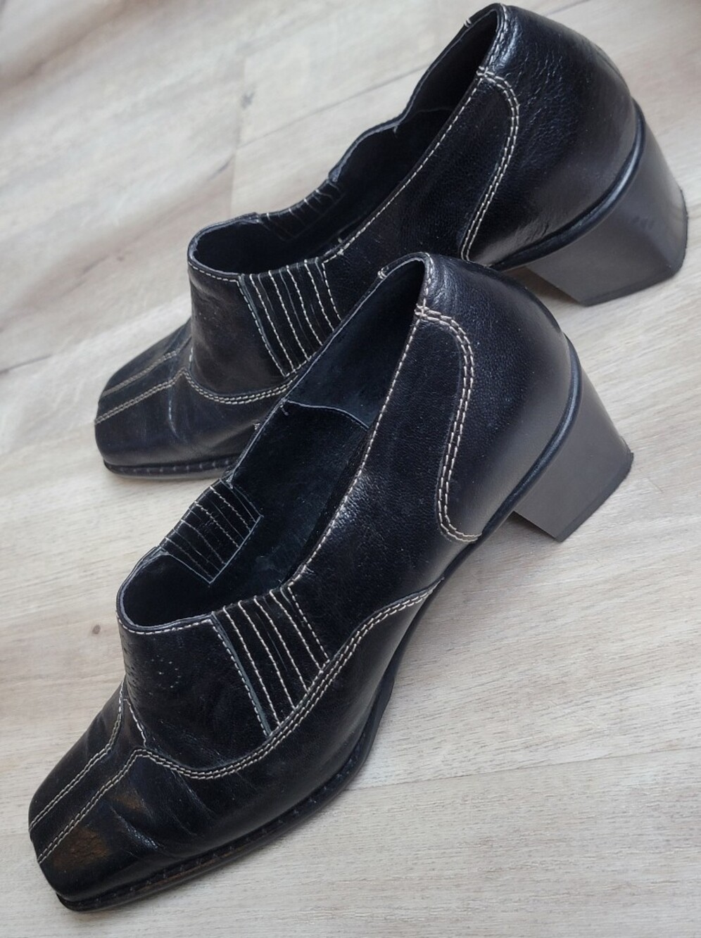 Black ROBERTO CAPUCCI Made In Italy Leather Slip-On Dress Shoes